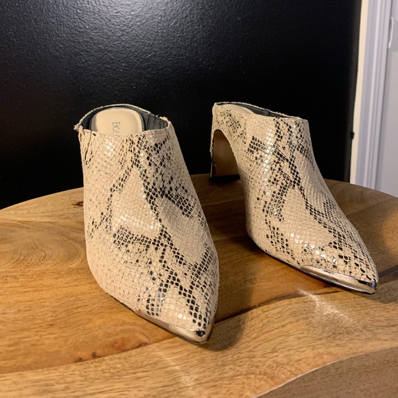Enzo Snake Print Mules - Picture 2 of 8